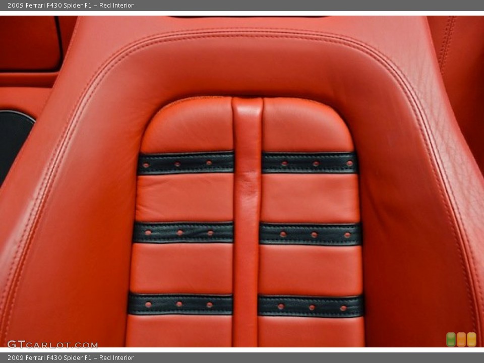 Red Interior Front Seat for the 2009 Ferrari F430 Spider F1 #81720981