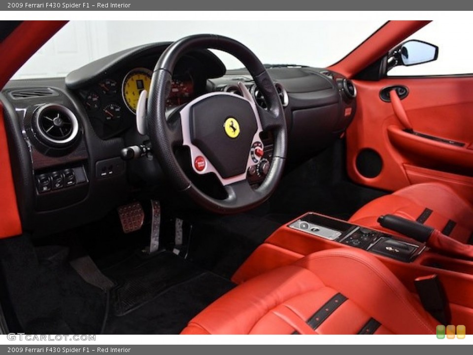 Red 2009 Ferrari F430 Interiors