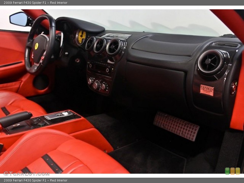 Red Interior Dashboard for the 2009 Ferrari F430 Spider F1 #81721090