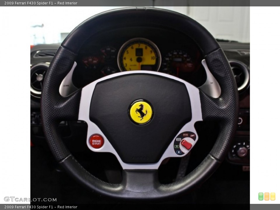Red Interior Steering Wheel for the 2009 Ferrari F430 Spider F1 #81721135