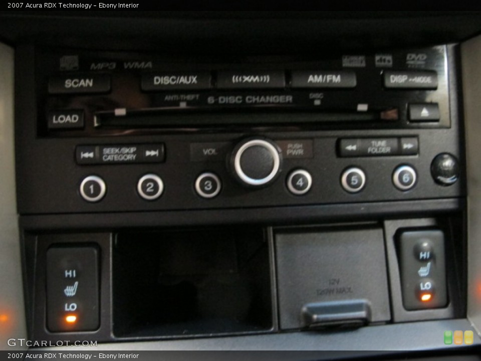 Ebony Interior Controls for the 2007 Acura RDX Technology #81723292