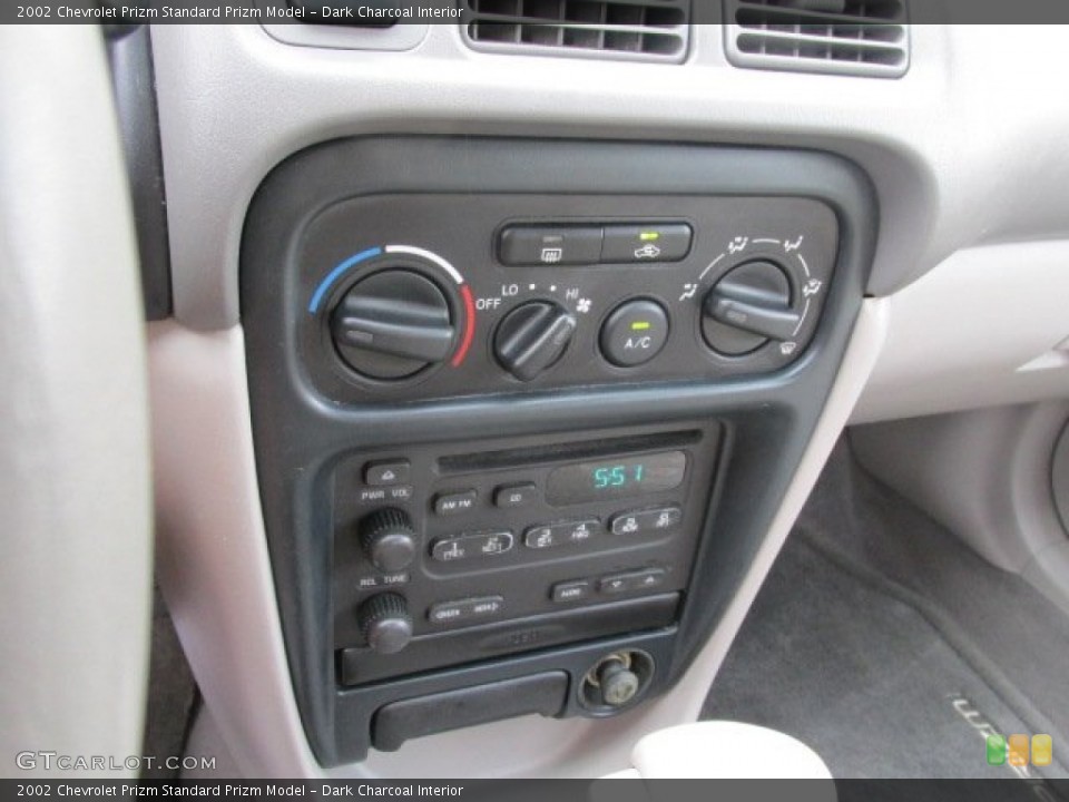 Dark Charcoal Interior Controls for the 2002 Chevrolet Prizm  #81726570