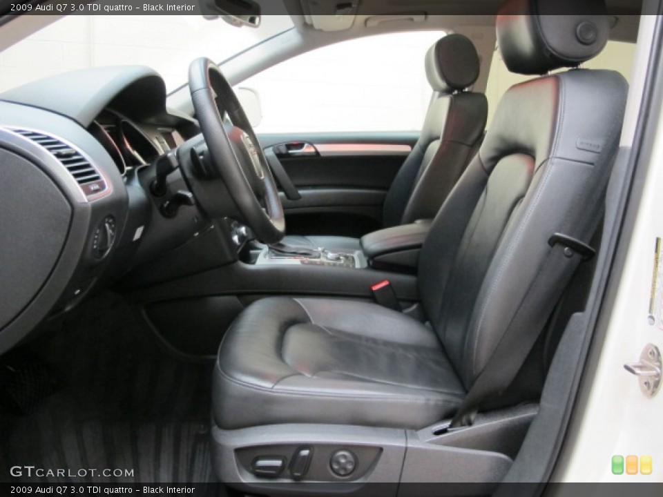 Black Interior Front Seat for the 2009 Audi Q7 3.0 TDI quattro #81728210
