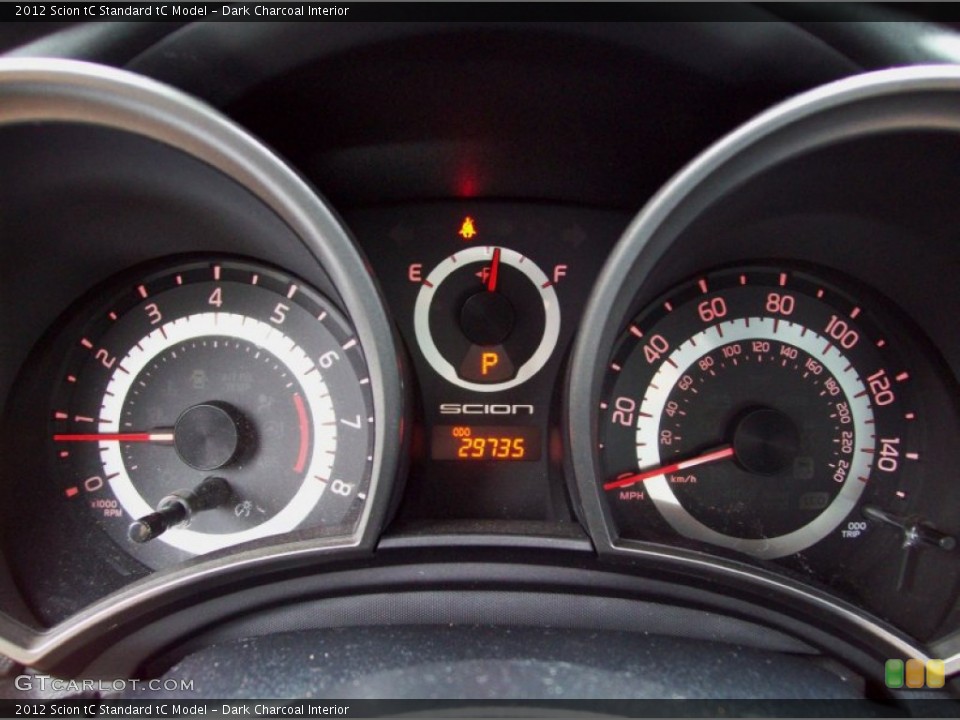 Dark Charcoal Interior Gauges for the 2012 Scion tC  #81730274