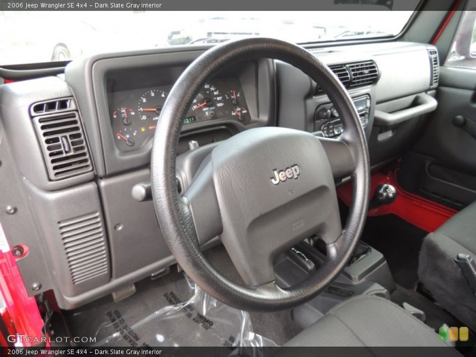 Dark Slate Gray Interior Prime Interior for the 2006 Jeep Wrangler SE 4x4 #81730533