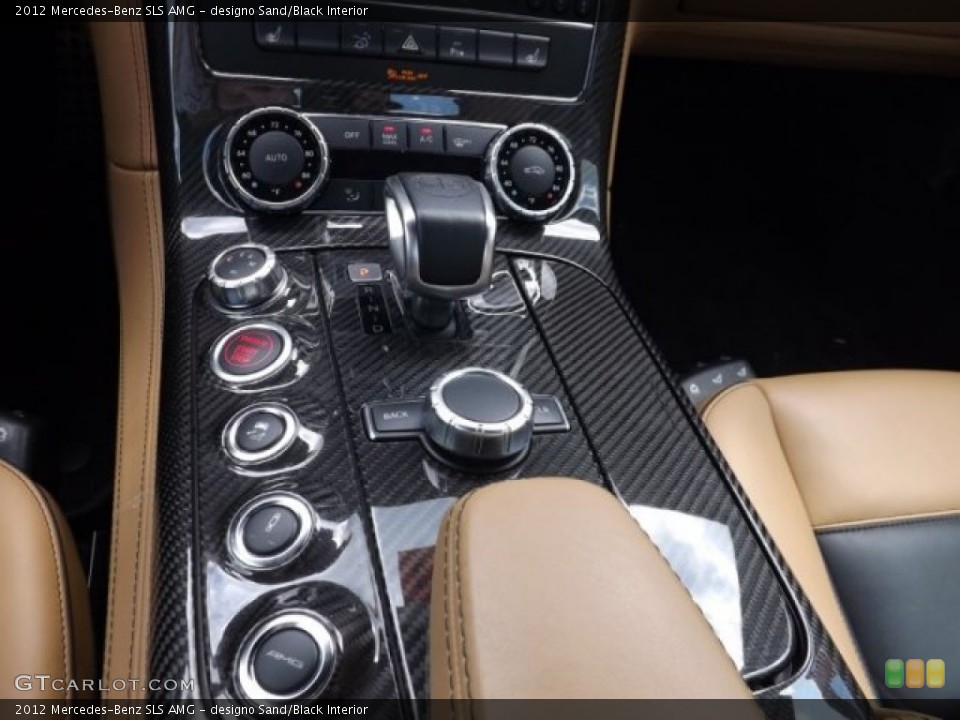designo Sand/Black Interior Controls for the 2012 Mercedes-Benz SLS AMG #81734121
