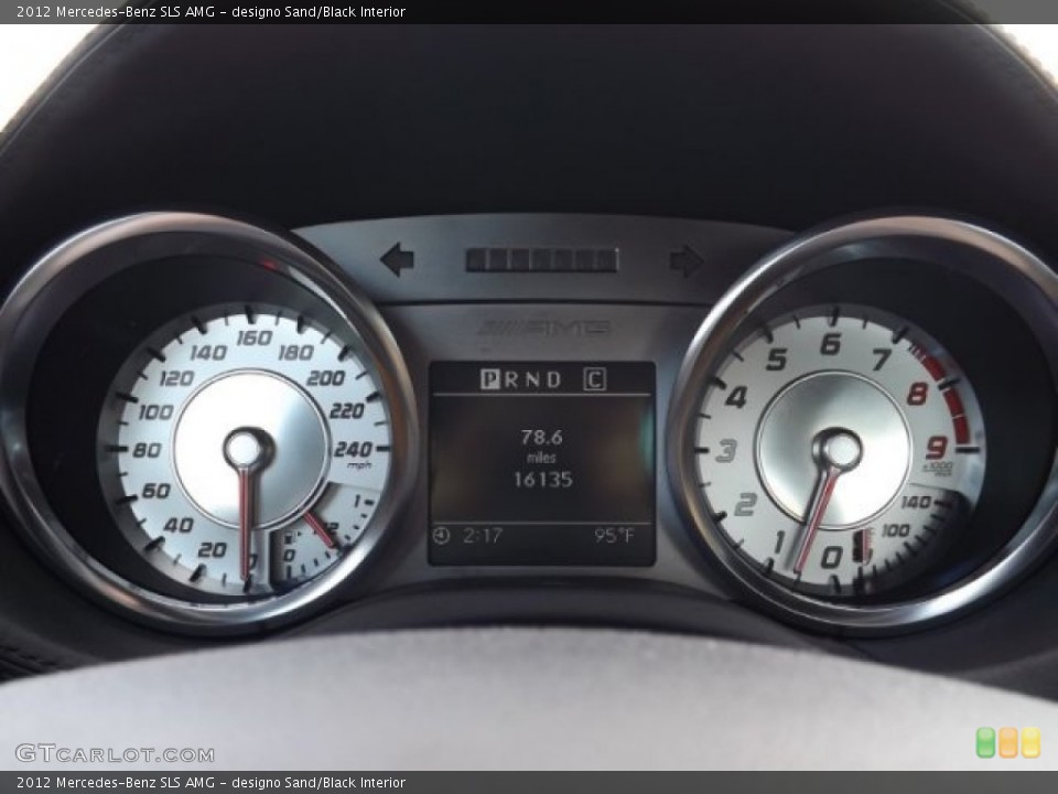 designo Sand/Black Interior Gauges for the 2012 Mercedes-Benz SLS AMG #81734131