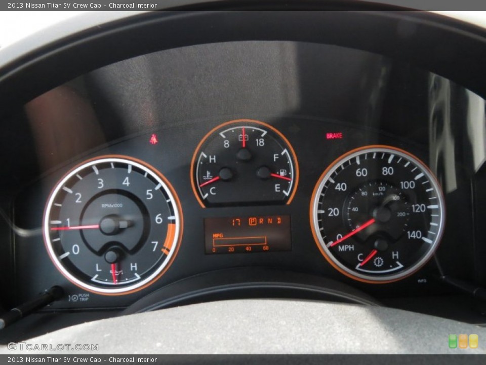 Charcoal Interior Gauges for the 2013 Nissan Titan SV Crew Cab #81735663