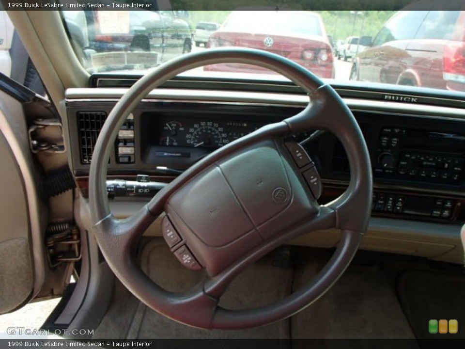 Taupe Interior Steering Wheel for the 1999 Buick LeSabre Limited Sedan #81741327
