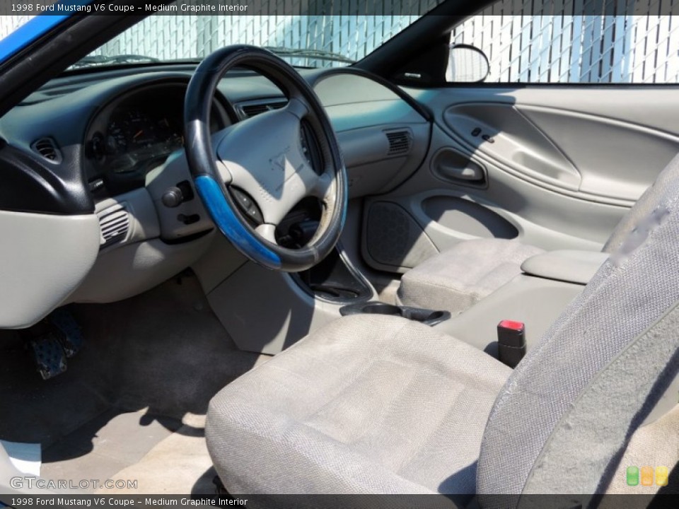Medium Graphite Interior Prime Interior for the 1998 Ford Mustang V6 Coupe #81742350