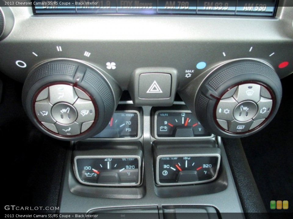 Black Interior Controls for the 2013 Chevrolet Camaro SS/RS Coupe #81744627