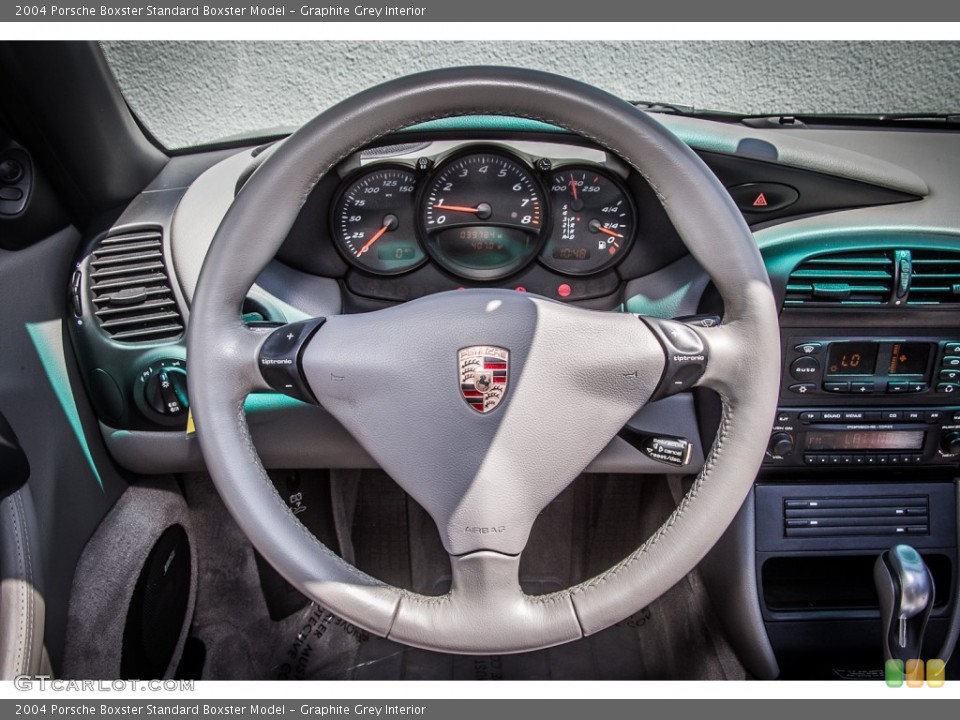 Graphite Grey Interior Steering Wheel for the 2004 Porsche Boxster  #81747045