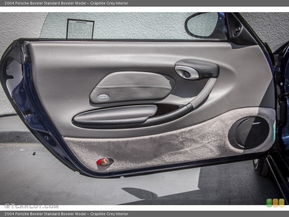 Graphite Grey Interior Door Panel for the 2004 Porsche Boxster  #81747222