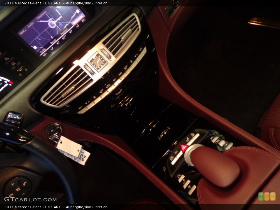 Aubergine/Black Interior Controls for the 2011 Mercedes-Benz CL 63 AMG #81753628