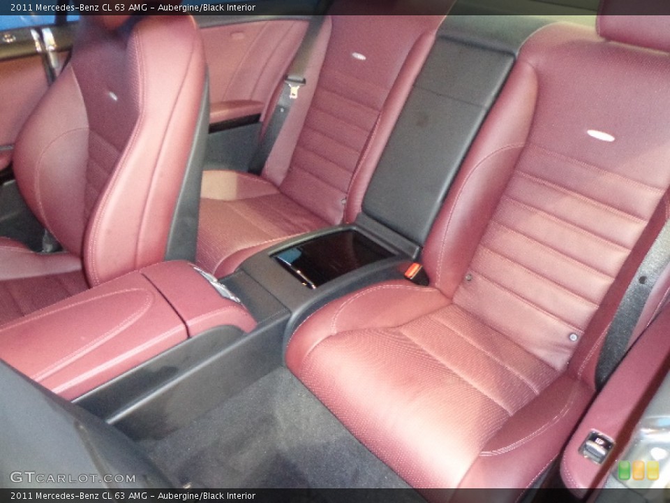 Aubergine/Black Interior Rear Seat for the 2011 Mercedes-Benz CL 63 AMG #81753658