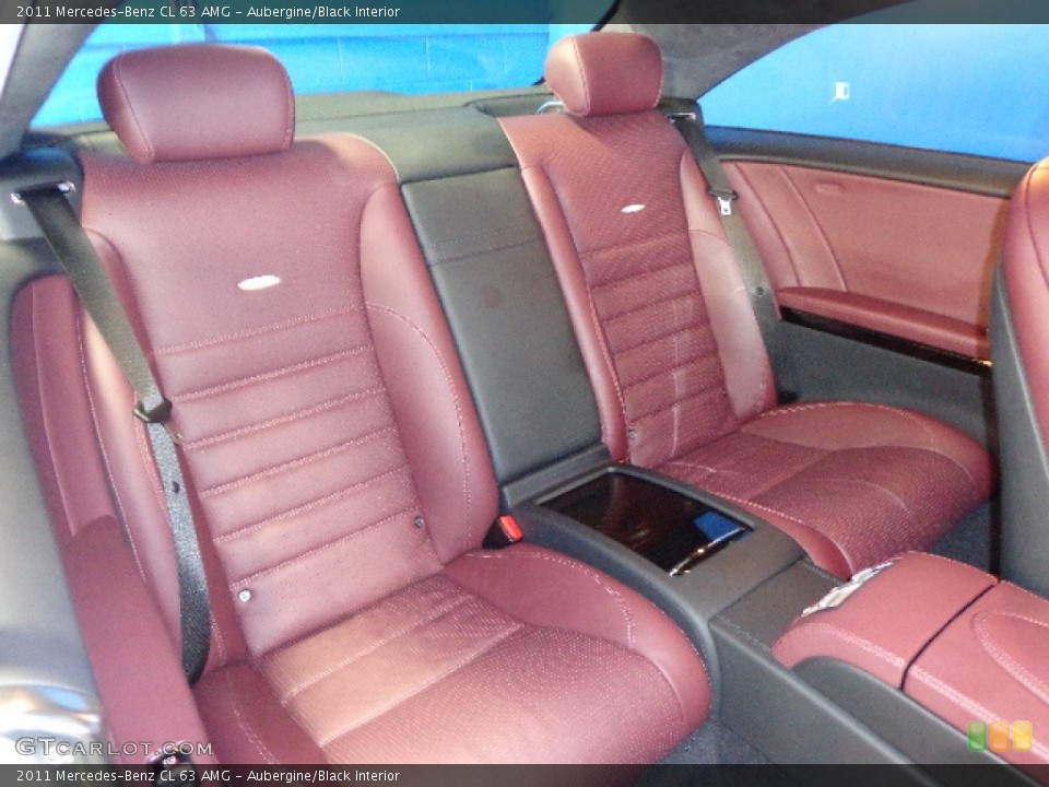 Aubergine/Black Interior Rear Seat for the 2011 Mercedes-Benz CL 63 AMG #81753705