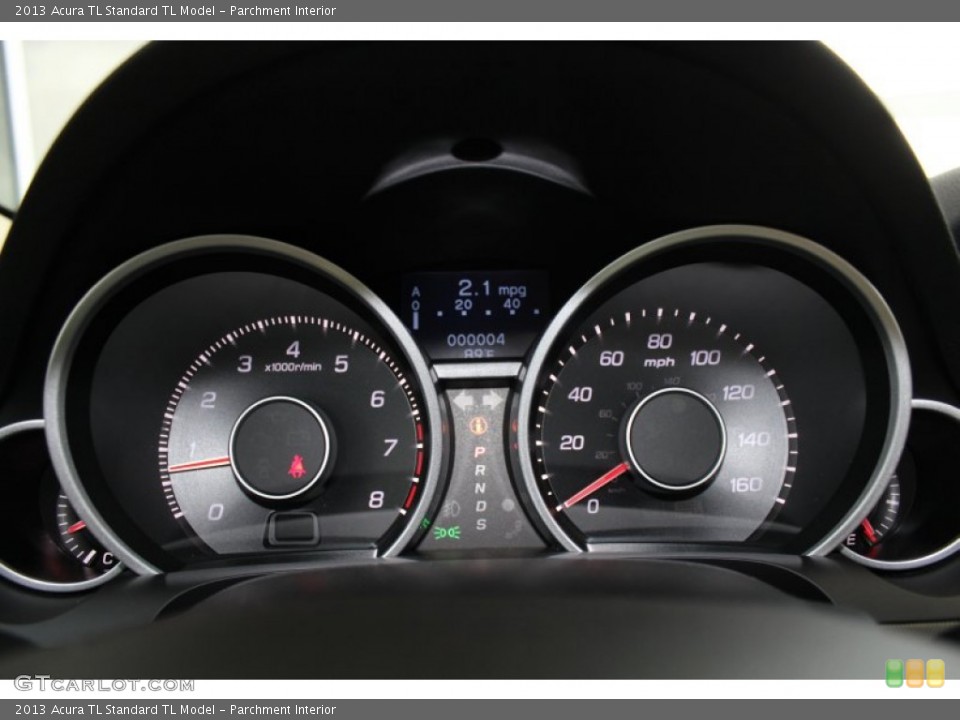 Parchment Interior Gauges for the 2013 Acura TL  #81755357