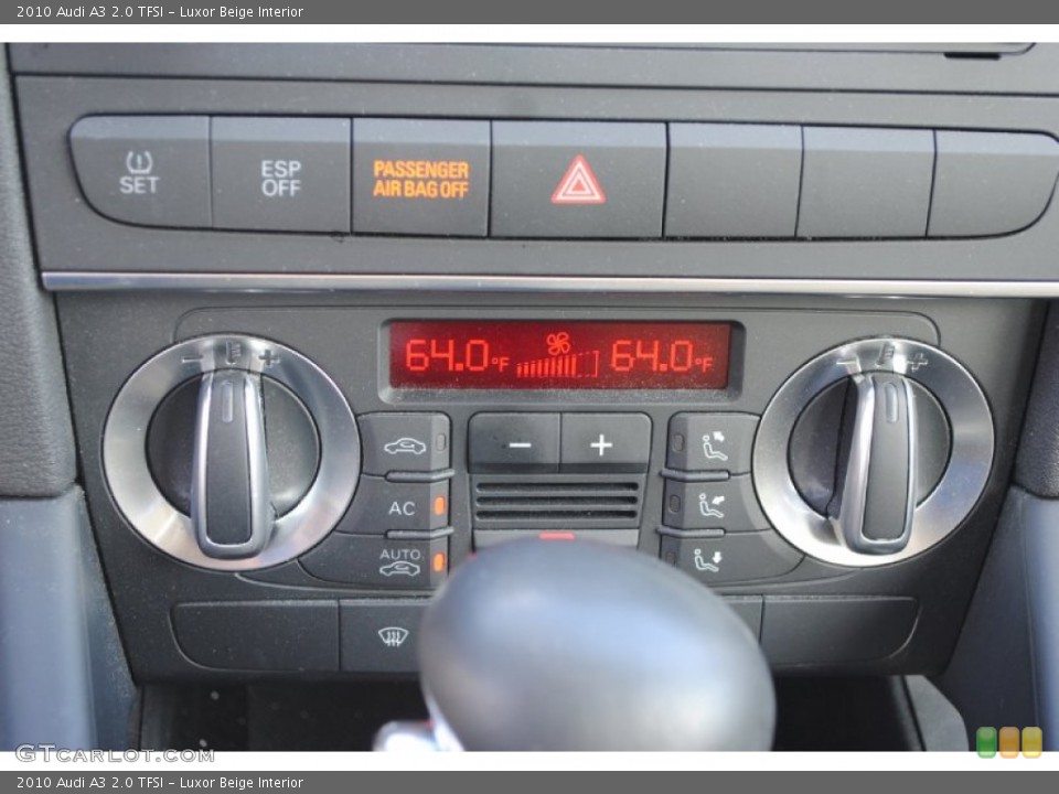 Luxor Beige Interior Controls for the 2010 Audi A3 2.0 TFSI #81758613