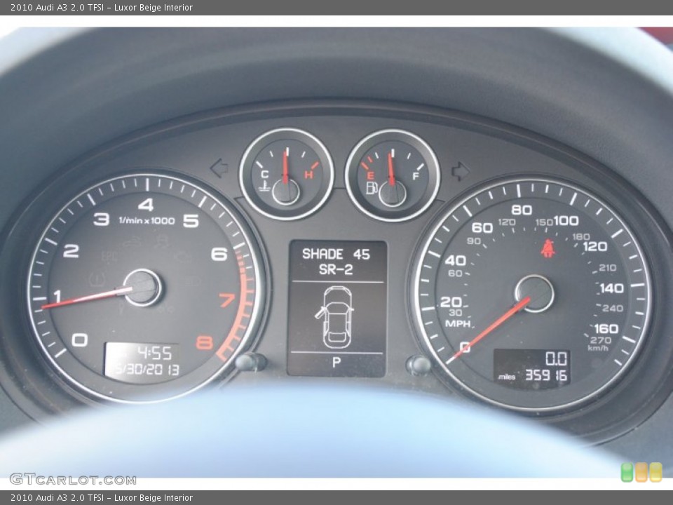 Luxor Beige Interior Gauges for the 2010 Audi A3 2.0 TFSI #81758703