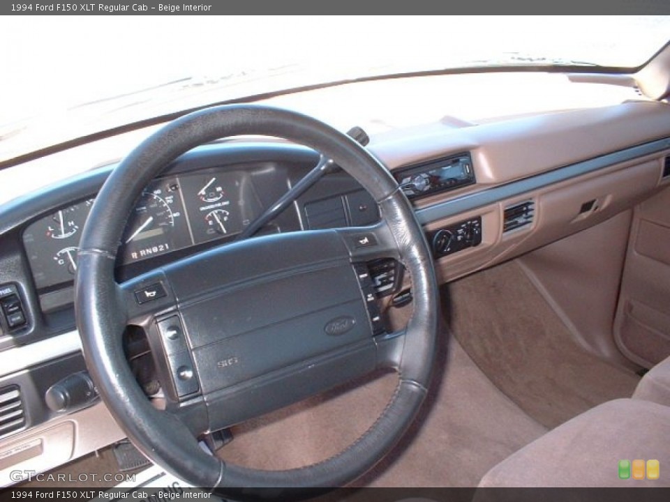 Beige Interior Dashboard for the 1994 Ford F150 XLT Regular Cab #81758719