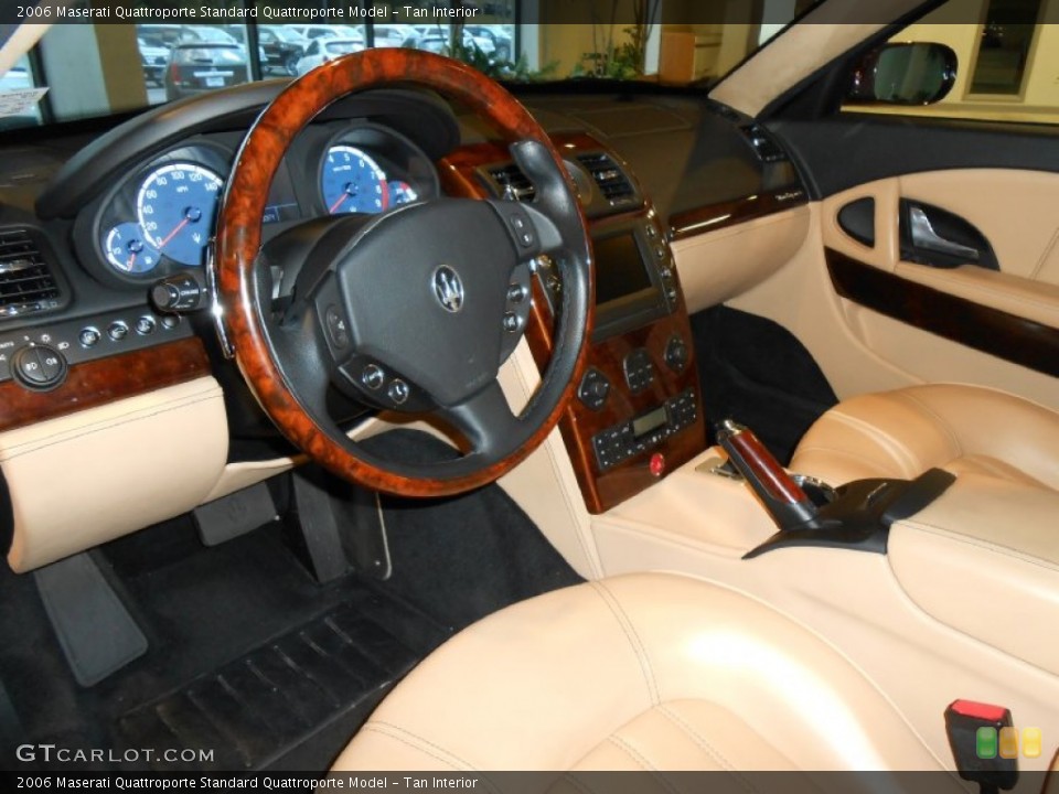 Tan 2006 Maserati Quattroporte Interiors
