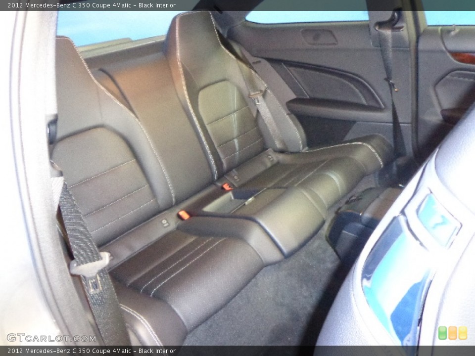 Black Interior Rear Seat for the 2012 Mercedes-Benz C 350 Coupe 4Matic #81764137