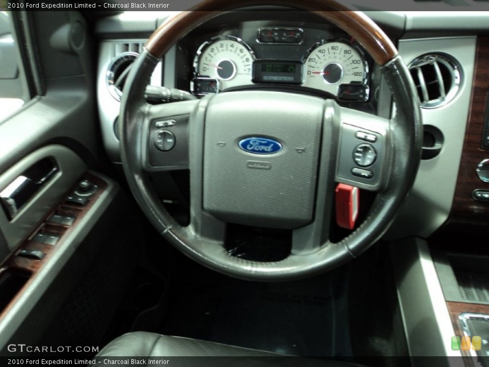 Charcoal Black Interior Steering Wheel for the 2010 Ford Expedition Limited #81765031