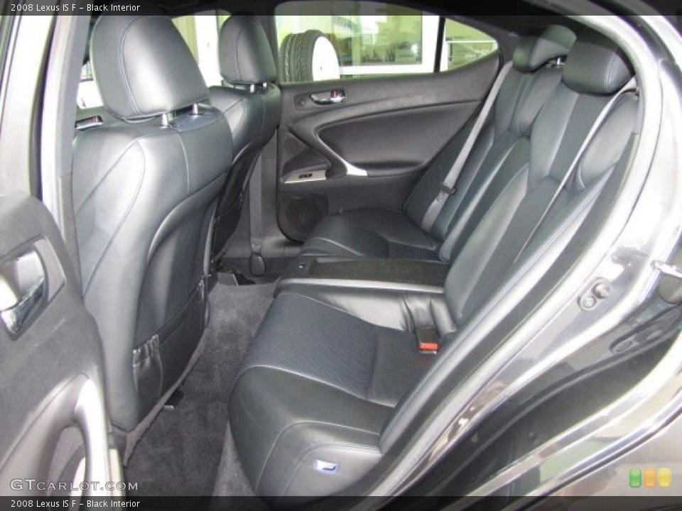 Black Interior Rear Seat for the 2008 Lexus IS F #81765600