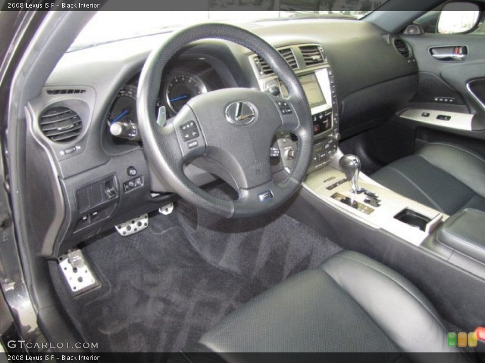 Black Interior Prime Interior for the 2008 Lexus IS F #81765771