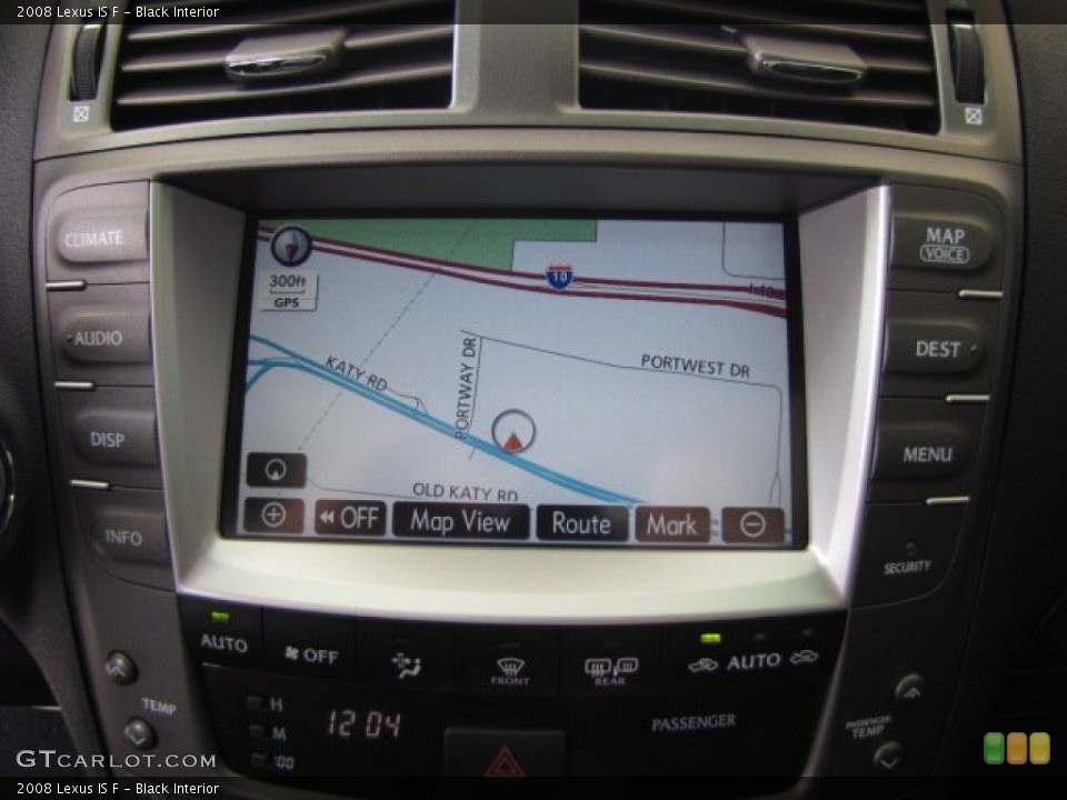 Black Interior Navigation for the 2008 Lexus IS F #81765876
