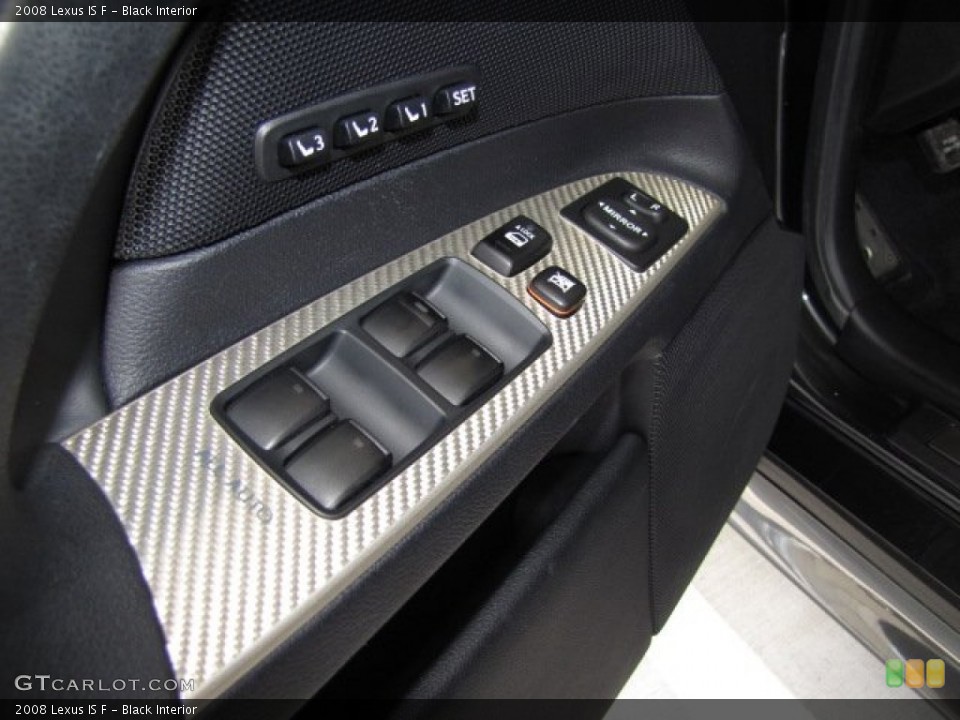 Black Interior Controls for the 2008 Lexus IS F #81766314