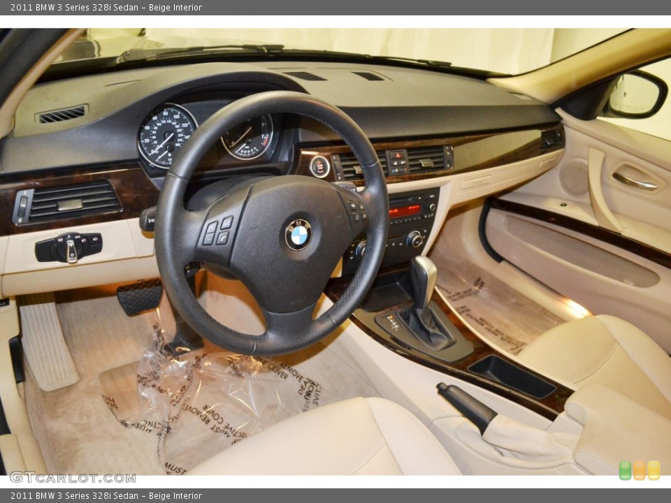 Beige Interior Prime Interior for the 2011 BMW 3 Series 328i Sedan #81766685