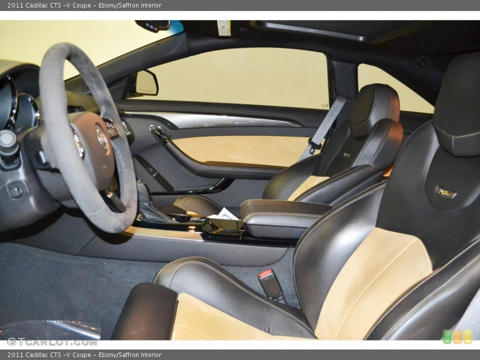 Ebony/Saffron Interior Front Seat for the 2011 Cadillac CTS -V Coupe #81767661