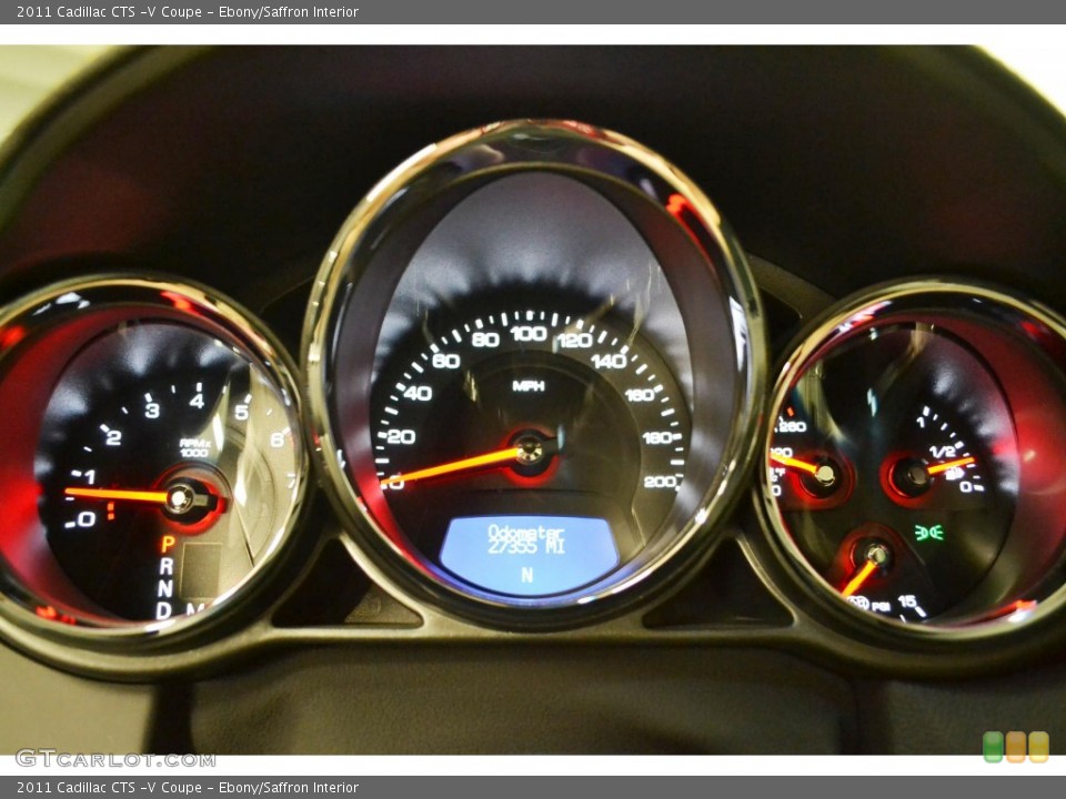 Ebony/Saffron Interior Gauges for the 2011 Cadillac CTS -V Coupe #81767919