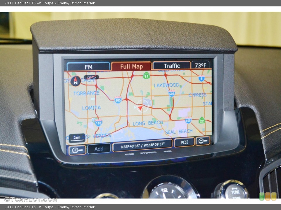Ebony/Saffron Interior Navigation for the 2011 Cadillac CTS -V Coupe #81768006