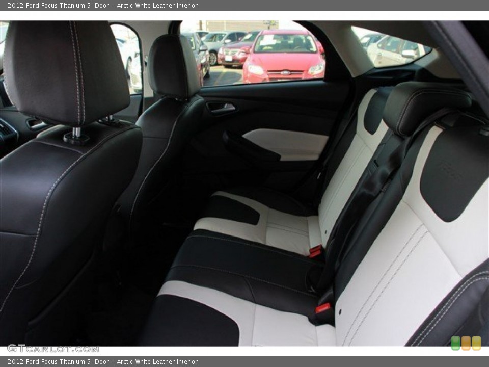 Arctic White Leather Interior Rear Seat for the 2012 Ford Focus Titanium 5-Door #81771642