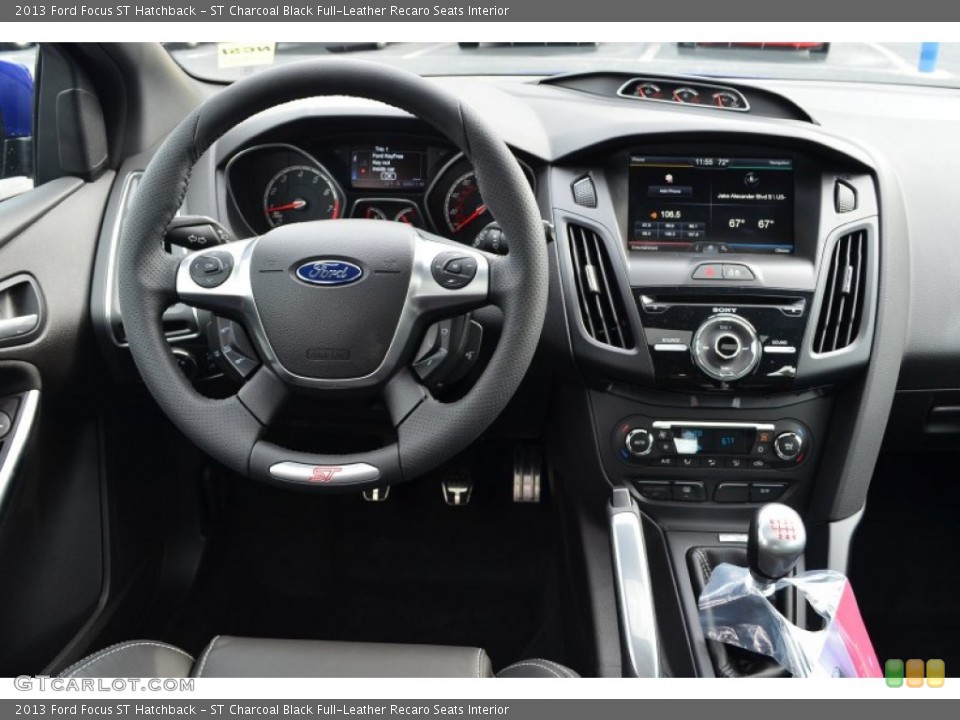 ST Charcoal Black Full-Leather Recaro Seats Interior Dashboard for the 2013 Ford Focus ST Hatchback #81772471