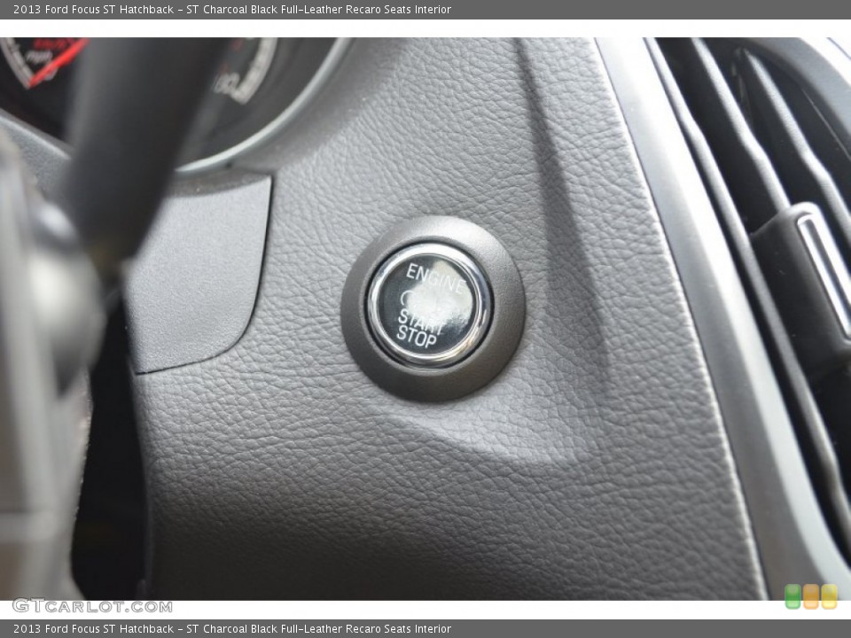 ST Charcoal Black Full-Leather Recaro Seats Interior Controls for the 2013 Ford Focus ST Hatchback #81772626