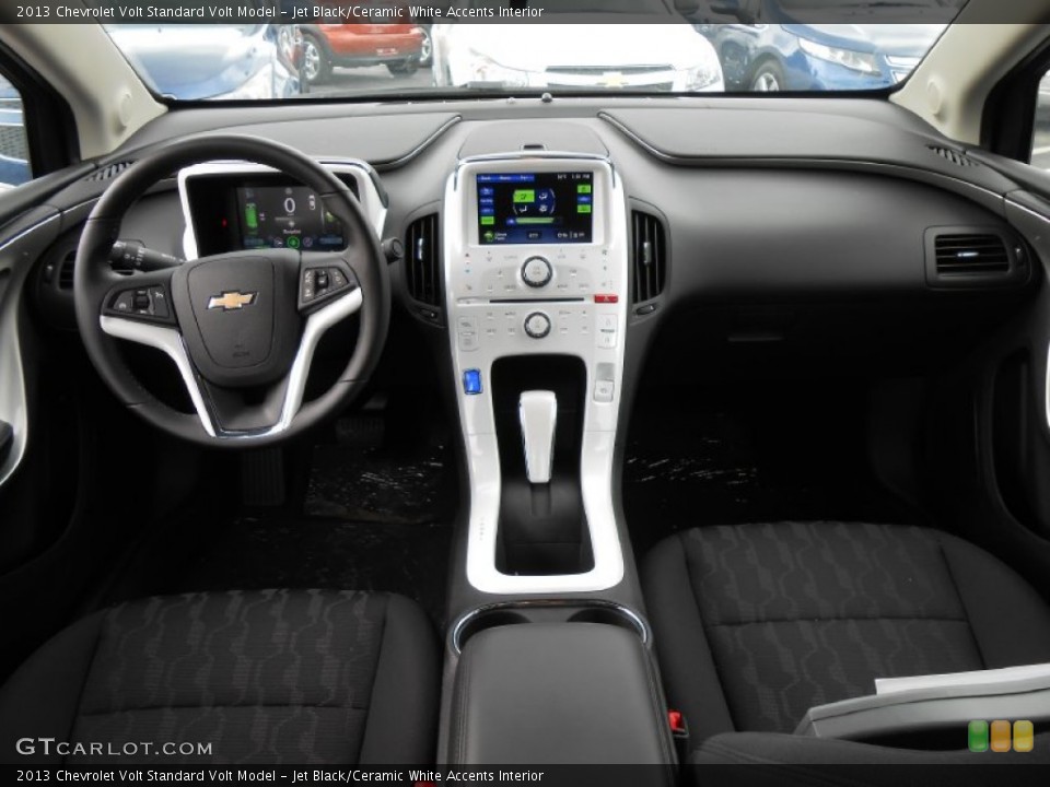 Jet Black/Ceramic White Accents Interior Dashboard for the 2013 Chevrolet Volt  #81772656
