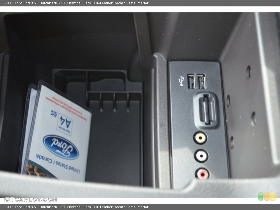 ST Charcoal Black Full-Leather Recaro Seats Interior Controls for the 2013 Ford Focus ST Hatchback #81772803