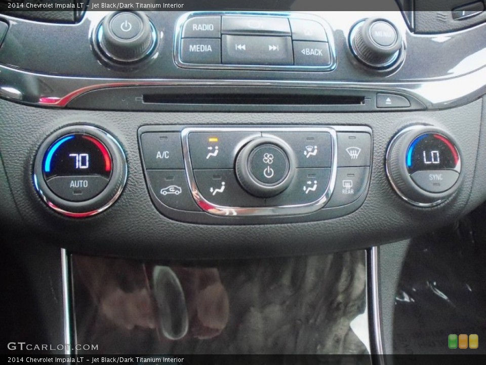 Jet Black/Dark Titanium Interior Controls for the 2014 Chevrolet Impala LT #81773580