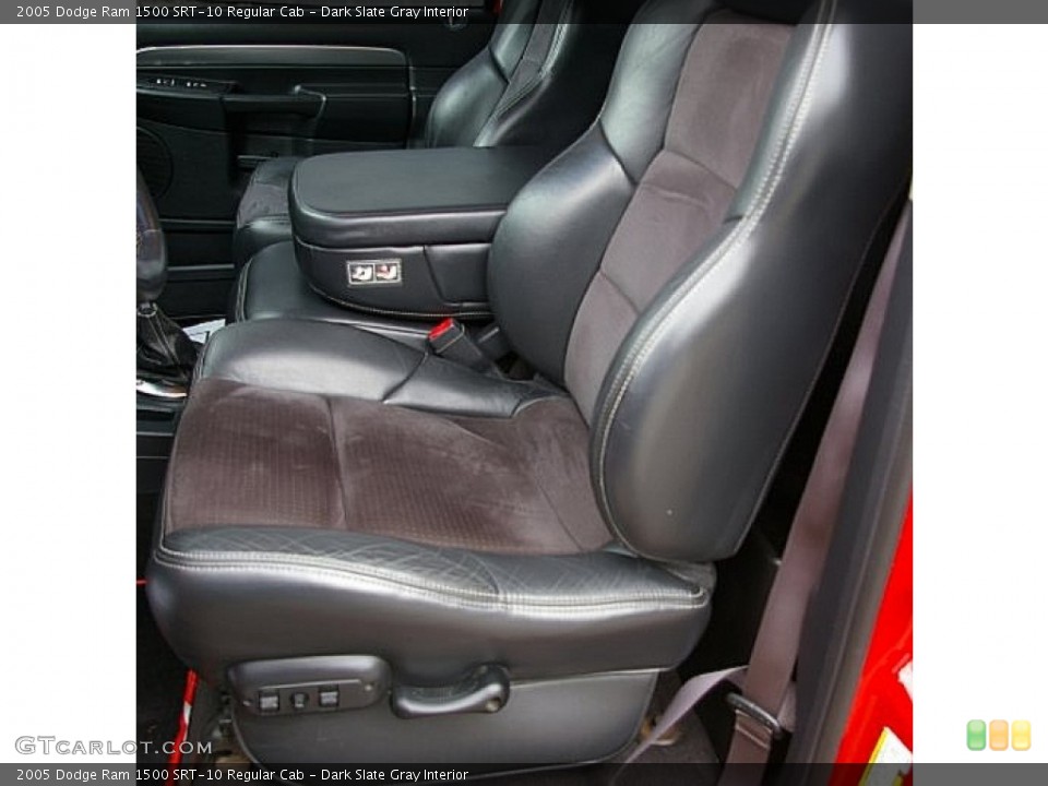 Dark Slate Gray Interior Front Seat for the 2005 Dodge Ram 1500 SRT-10 Regular Cab #81774768