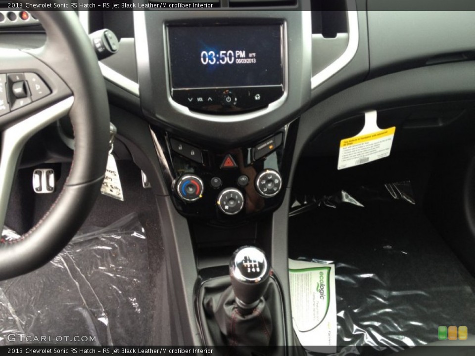 RS Jet Black Leather/Microfiber Interior Controls for the 2013 Chevrolet Sonic RS Hatch #81776253