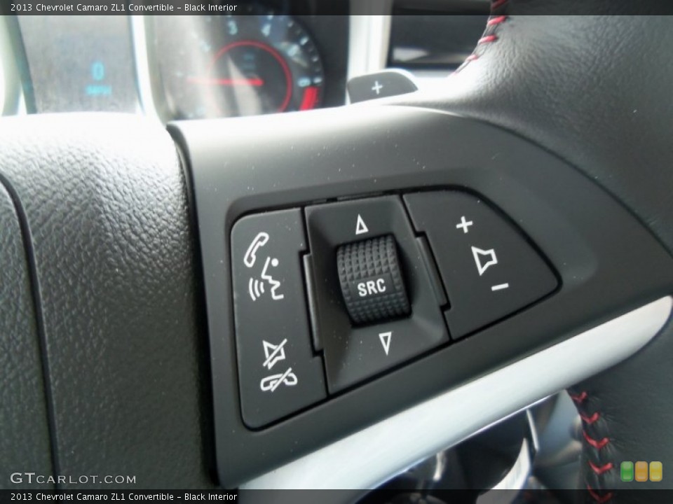 Black Interior Controls for the 2013 Chevrolet Camaro ZL1 Convertible #81777219