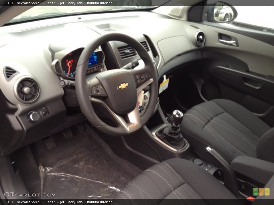 Jet Black/Dark Titanium Interior Prime Interior for the 2013 Chevrolet Sonic LT Sedan #81777999