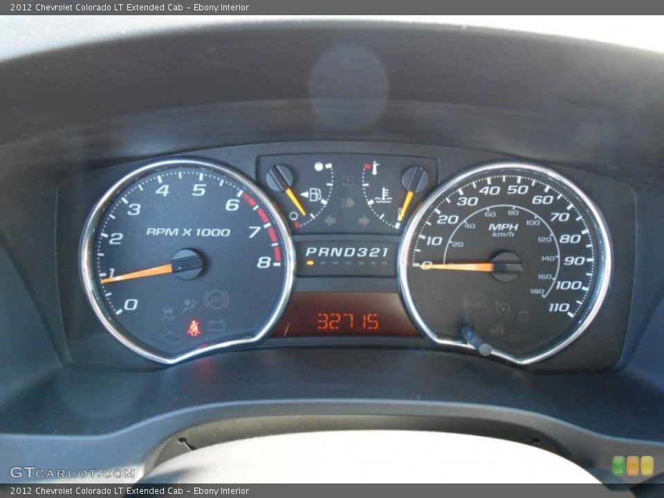 Ebony Interior Gauges for the 2012 Chevrolet Colorado LT Extended Cab #81779589