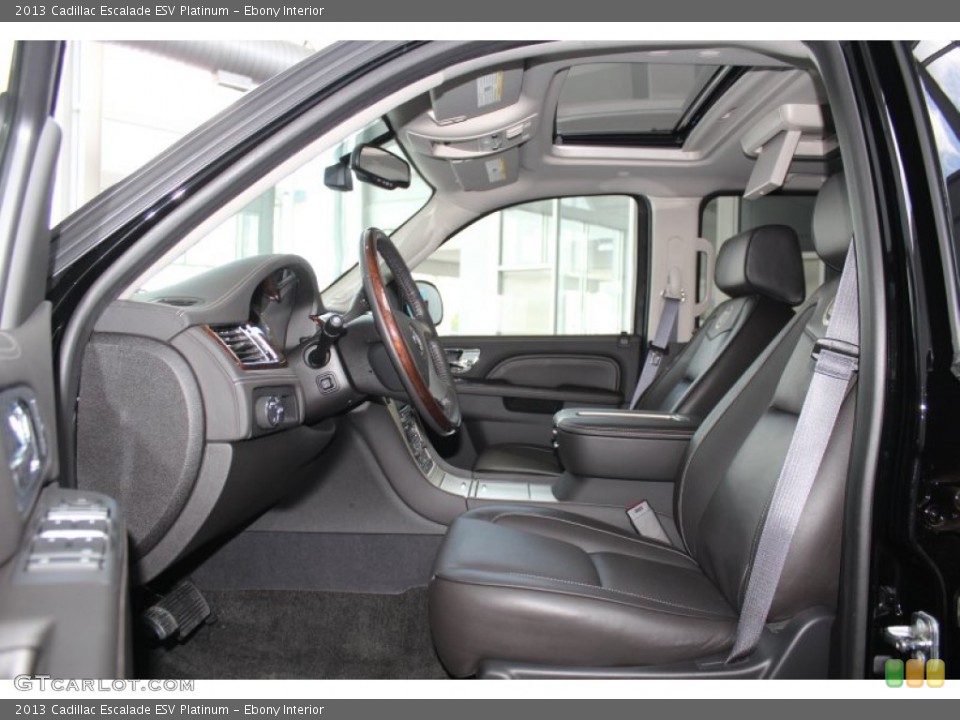 Ebony Interior Photo for the 2013 Cadillac Escalade ESV Platinum #81780519