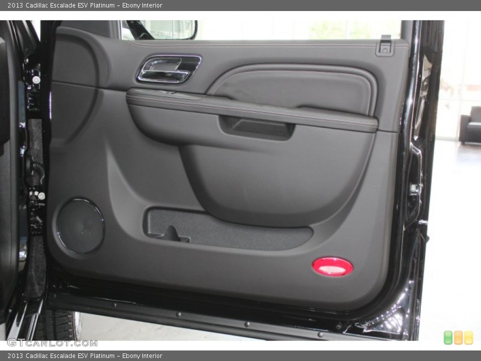 Ebony Interior Door Panel for the 2013 Cadillac Escalade ESV Platinum #81780541