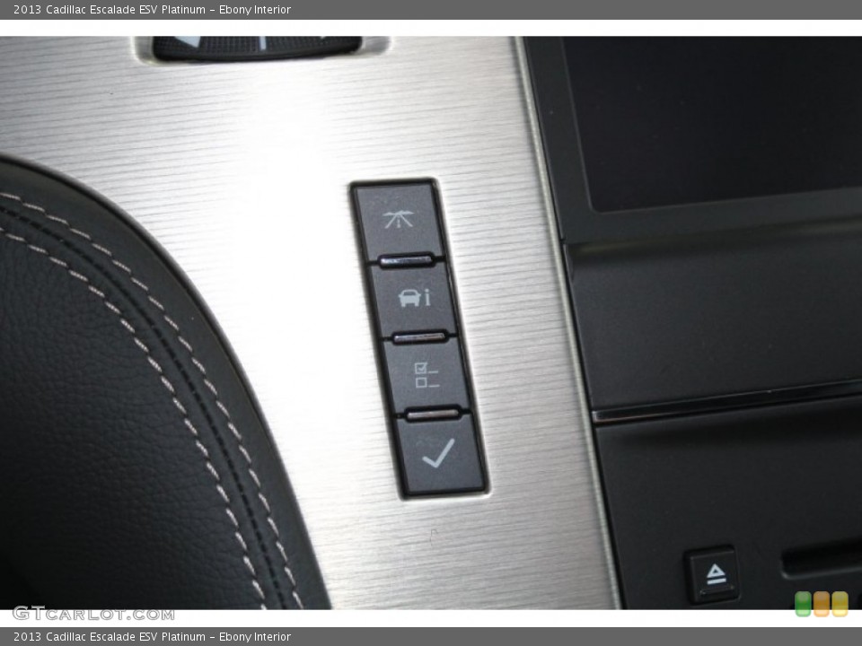 Ebony Interior Controls for the 2013 Cadillac Escalade ESV Platinum #81780876