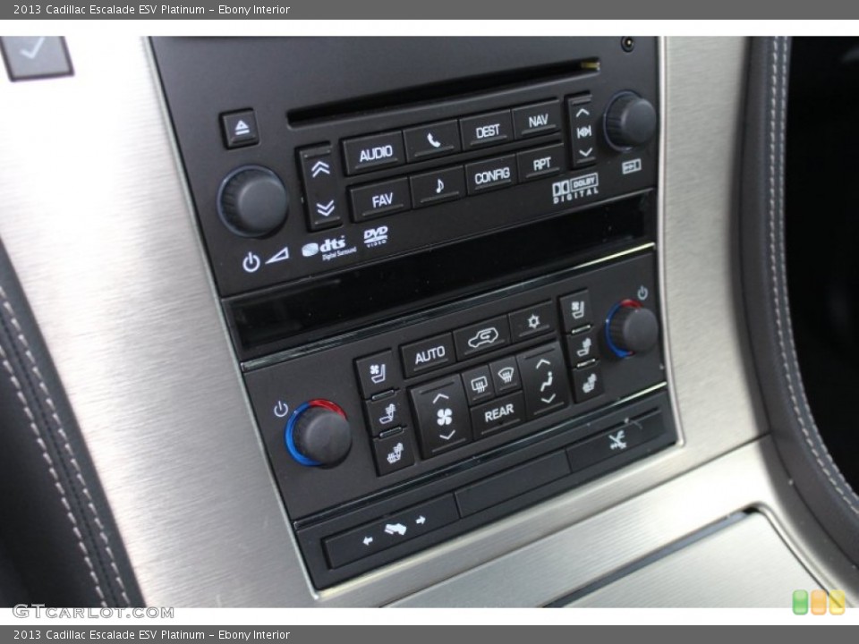 Ebony Interior Controls for the 2013 Cadillac Escalade ESV Platinum #81780999